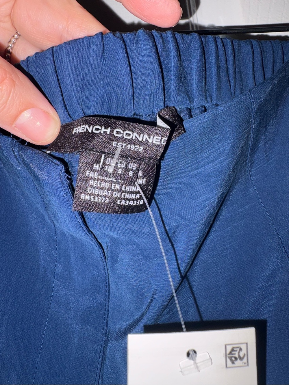 French Connection Midnight Blue Wide-Leg Pants - Picture 5 of 5